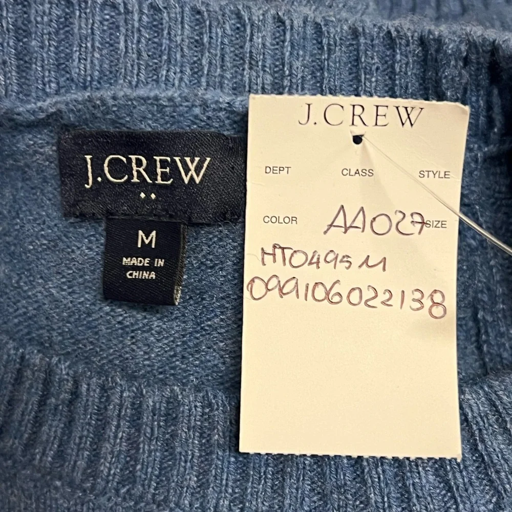 J.Crew Crewneck sweater in supersoft lambswool blend Size M NWT
